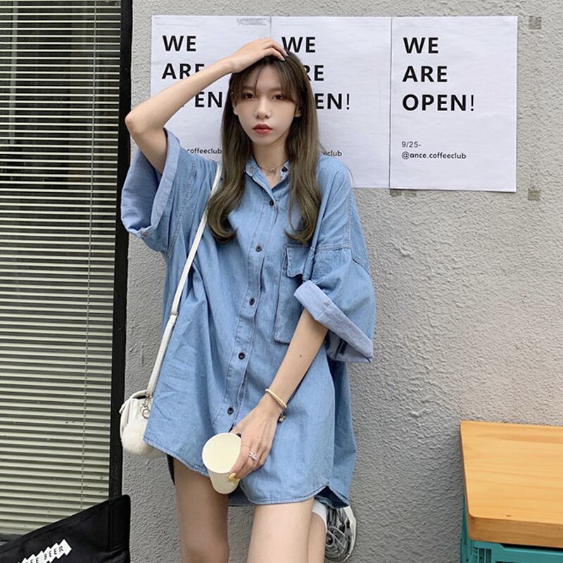 シャツ スタンダードサマールーズトップス レトロ 夏物 試着室26022899132