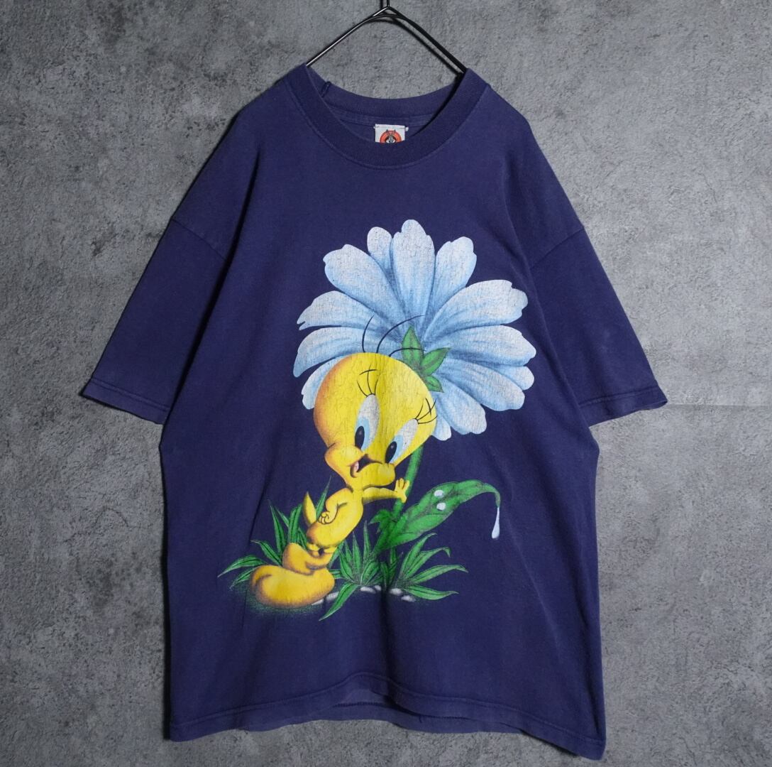 "Looney Tunes" Tweety & Flower print T-shirt