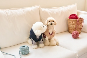 即納【kiki&nini】Brownie Classic Check Poncho (キャメル)