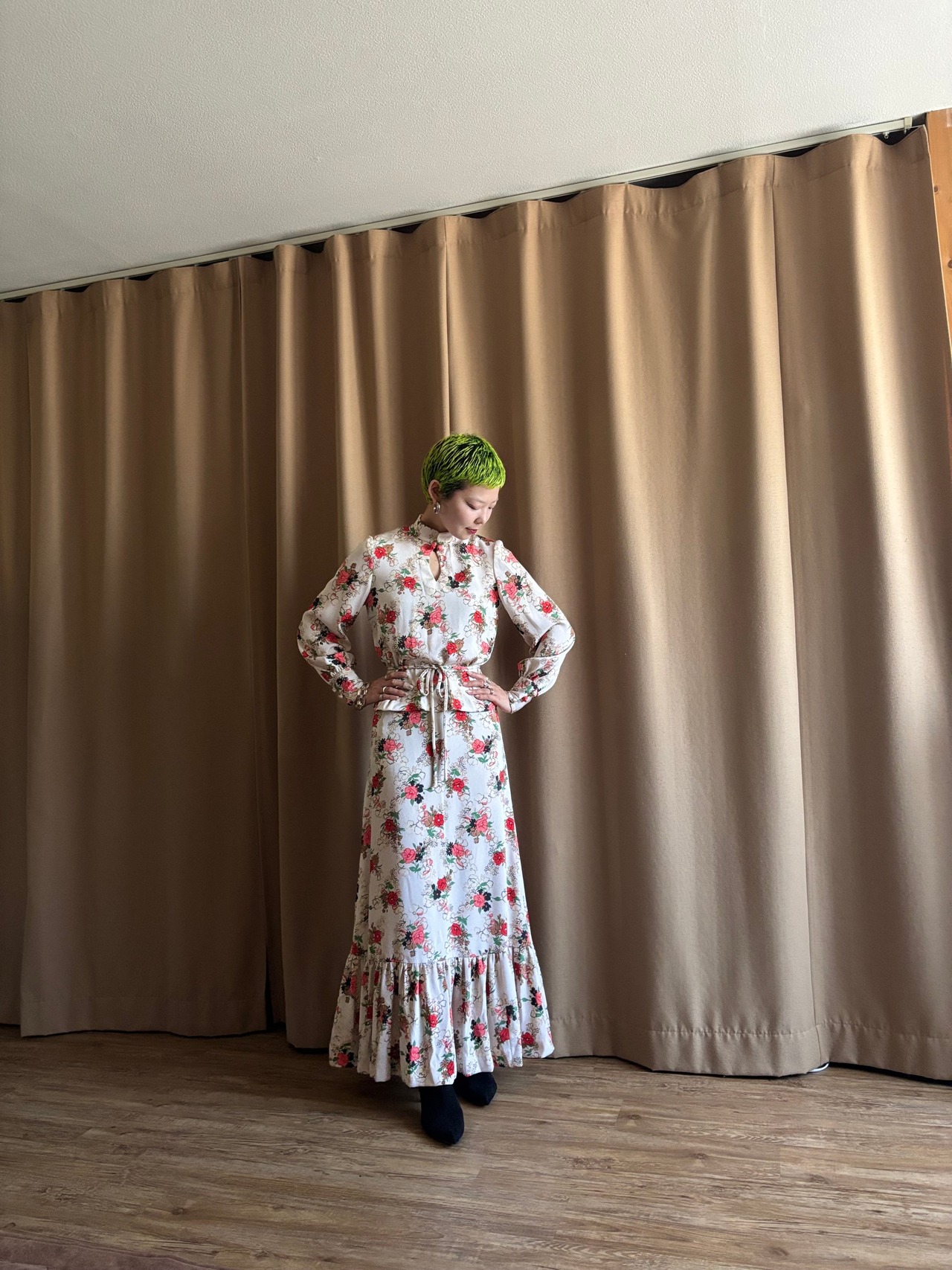 floral pattern retro vintage set up-4821-7