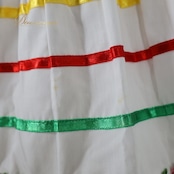 フォークダンス 衣装 スカート ホワイト系 ルイス LOUIS 刺繍 花 白 黄 赤 緑 チロリアン チロルスカート カントリー 明るい 爽やか ダンス衣装 イベント 練習 レッスン イエロー系 レッド系 グリーン系 ピンク系