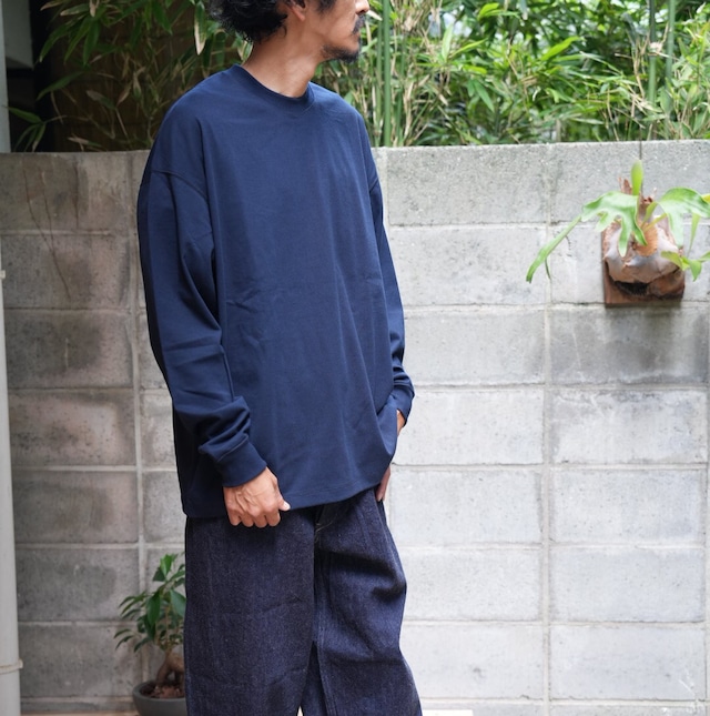 alvana(アルバナ) / 空紡天竺 L/S TEE -DARK NAVY-(ACS-C002)