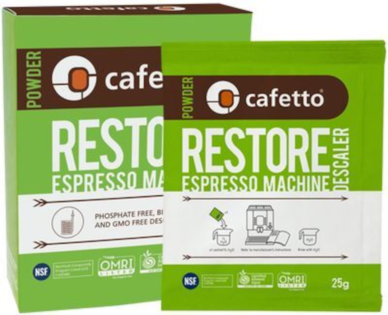 Cafetto Restore Descaler スケール除去剤 サシェBOX