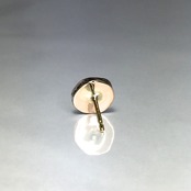 ROSETTE STUD PINK SILVER / ロゼットピアス ピンクシルバー