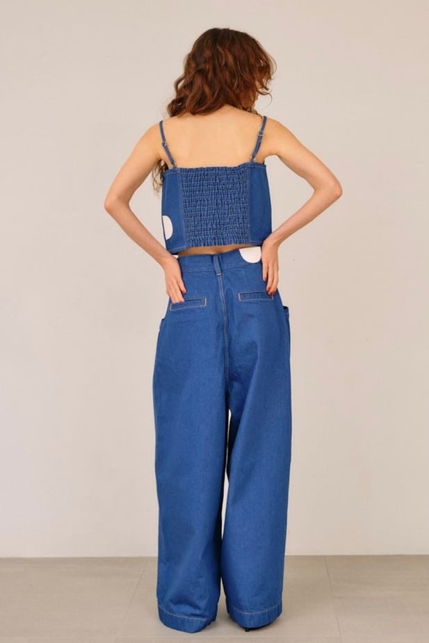 null. denim bustier デニムビスチェ Blue | planet3rd