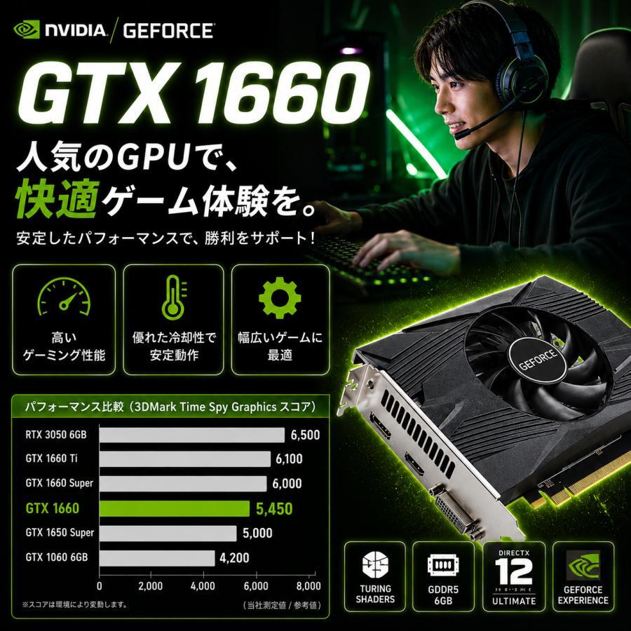 アウトレット 】ゲーミングPC デスクトップ 整備済み GTX1660 Core i7