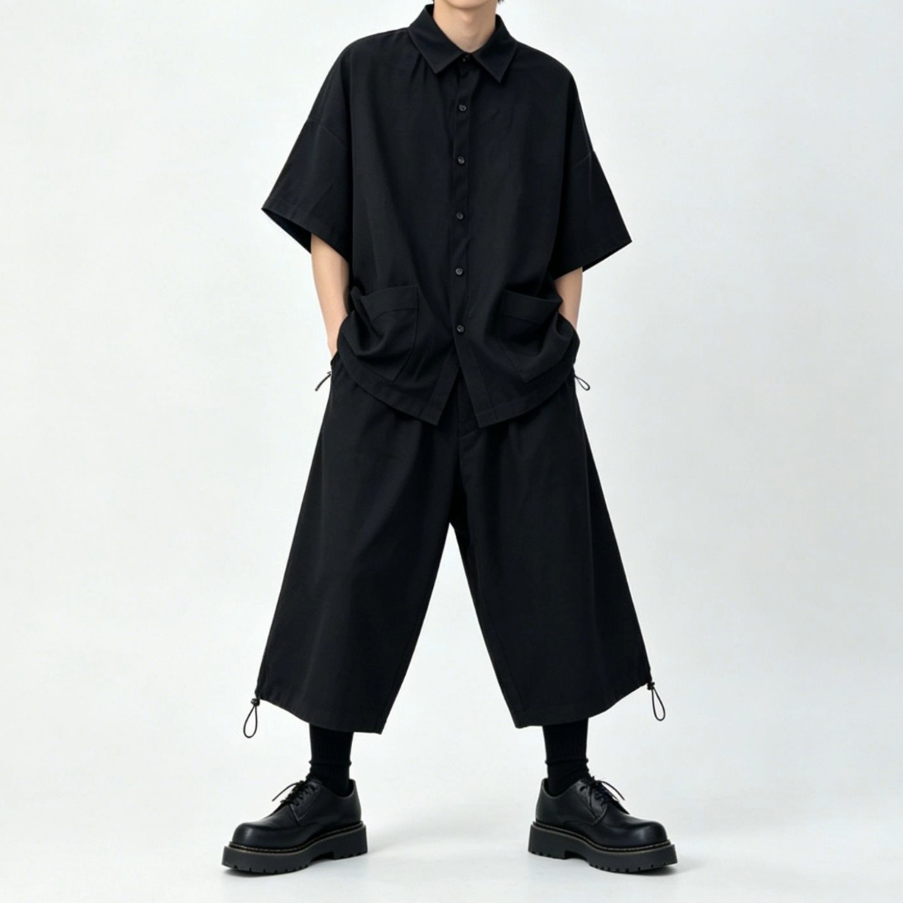 Side Gathered Loose Shirt TB2392・画像7