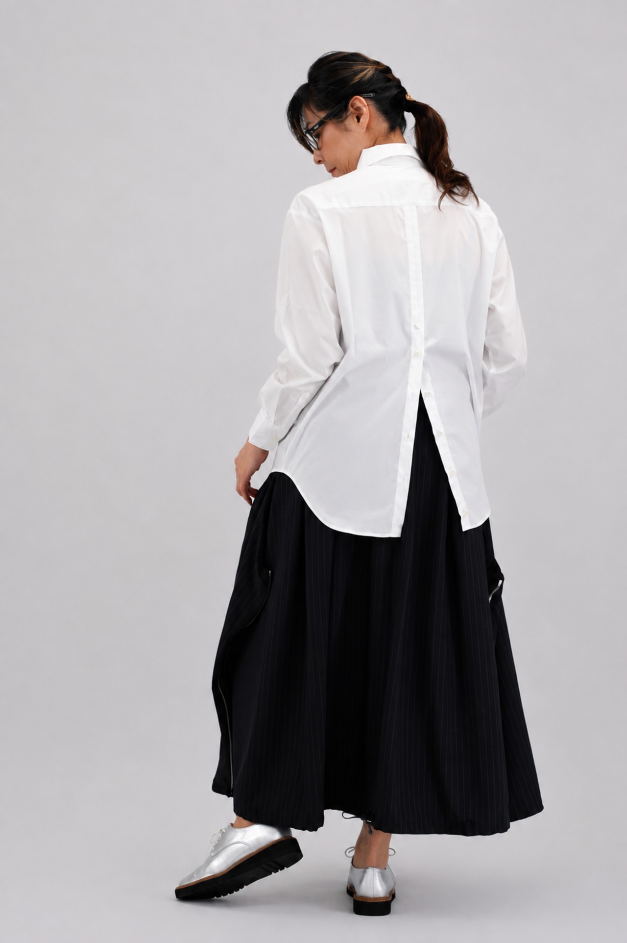 【CHIDORI】コンバーチブルカラーシャツ / OFF WHITE（CH2603-005）