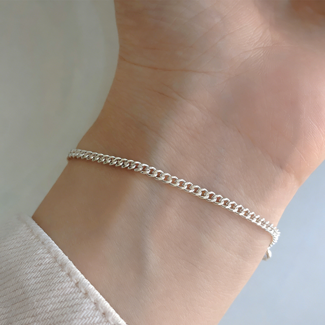 DAFシルバーのカップルブレスレット Sサイズ