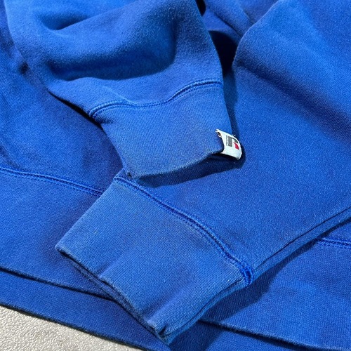 00s Russell V-neck 無地 ブルー ounce Mid L 詳細写真10