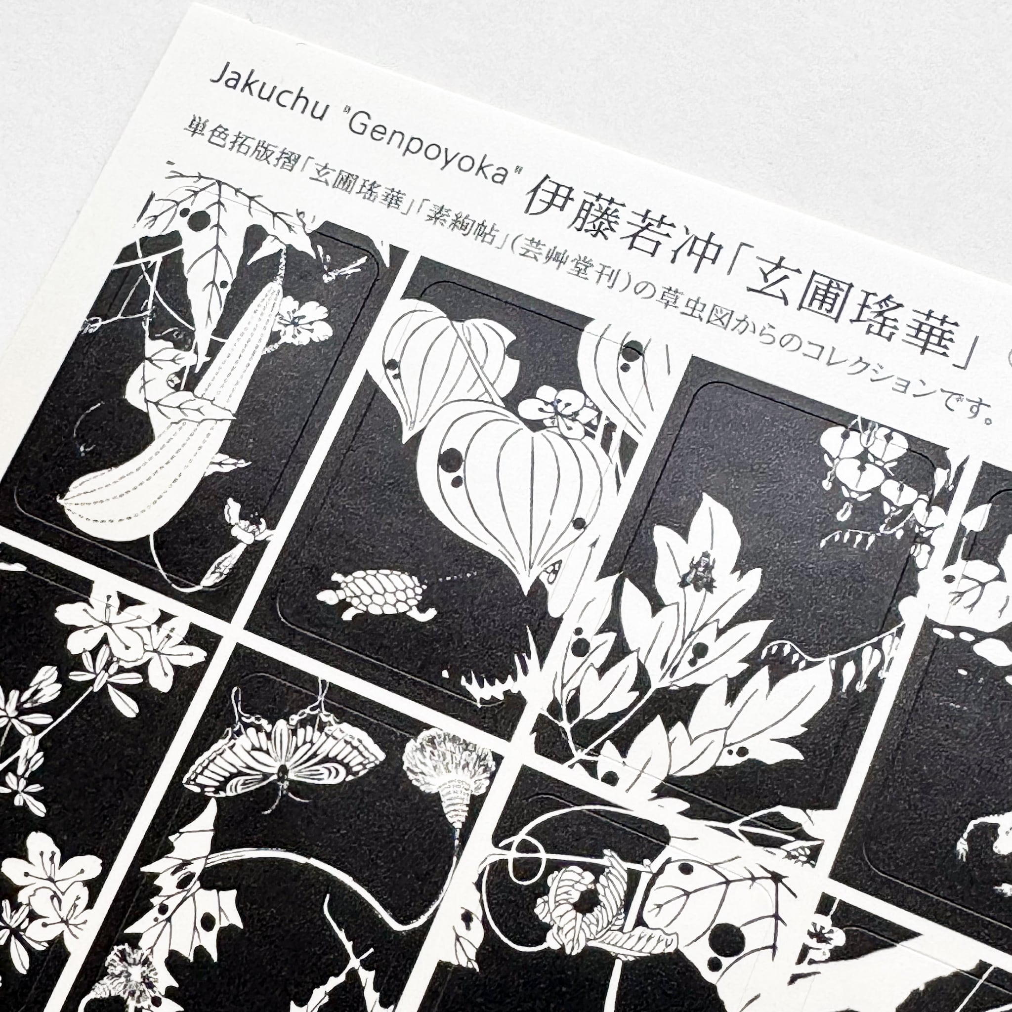 若冲（玄圃瑤華）キルト額 伊藤若冲の独創性が光る名作『玄圃瑤華（げんぽようか）』【東京国立