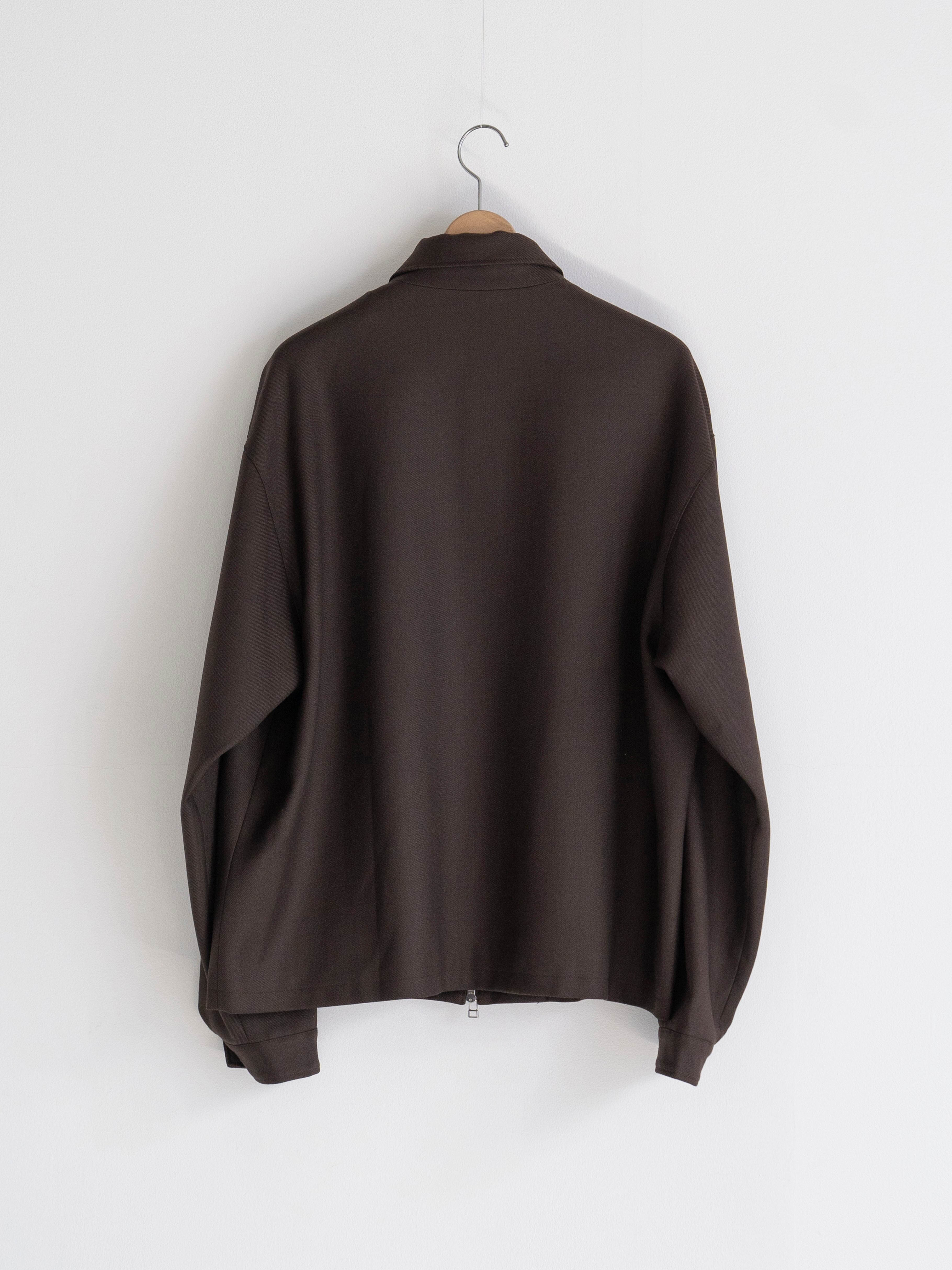 SU Wool Zip Jacket BROWN SU-05-JK01 | BEST PACKING STORE