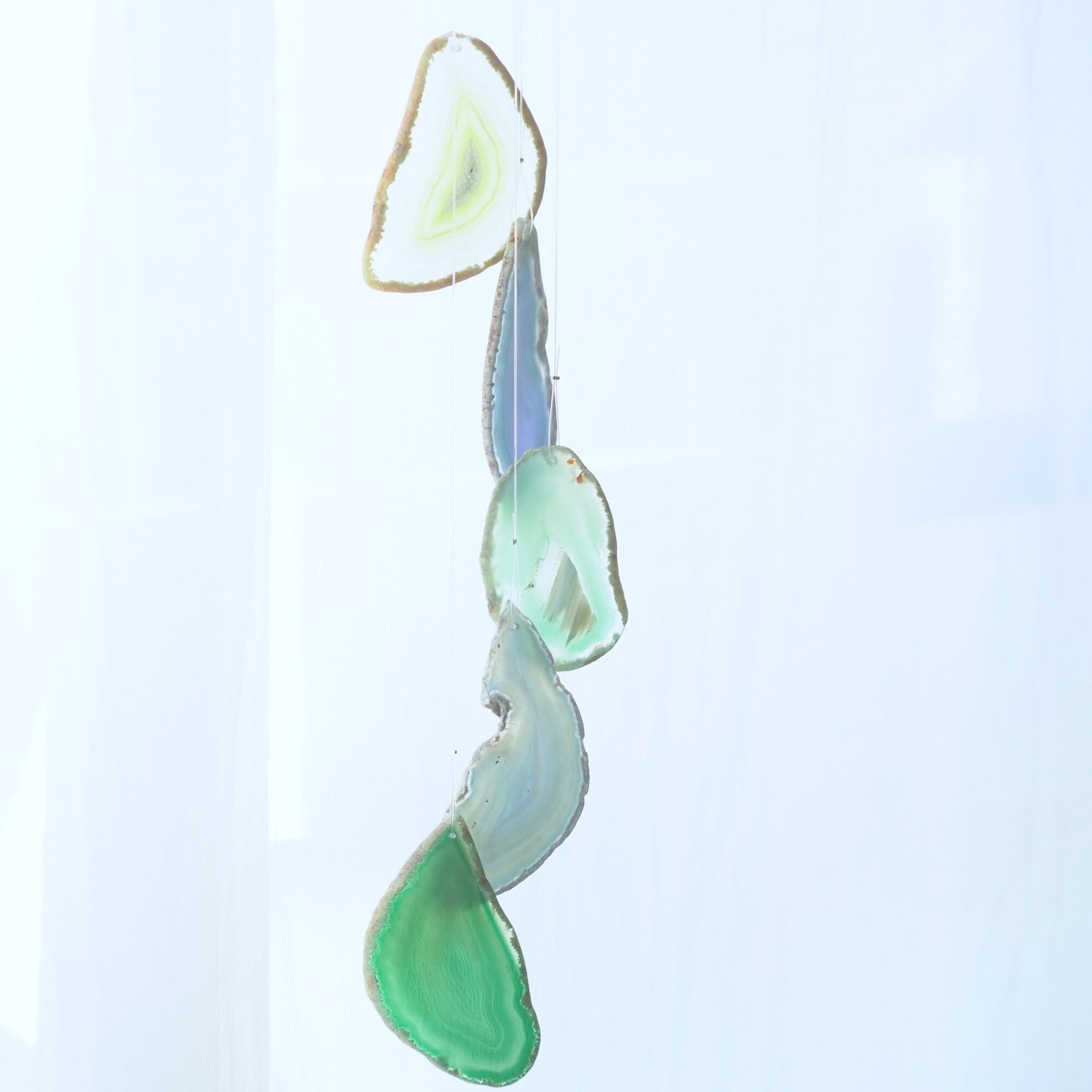 Healing Water - アゲートヒーリングチャイム / Agate Sun Catcher Wind Chime 068