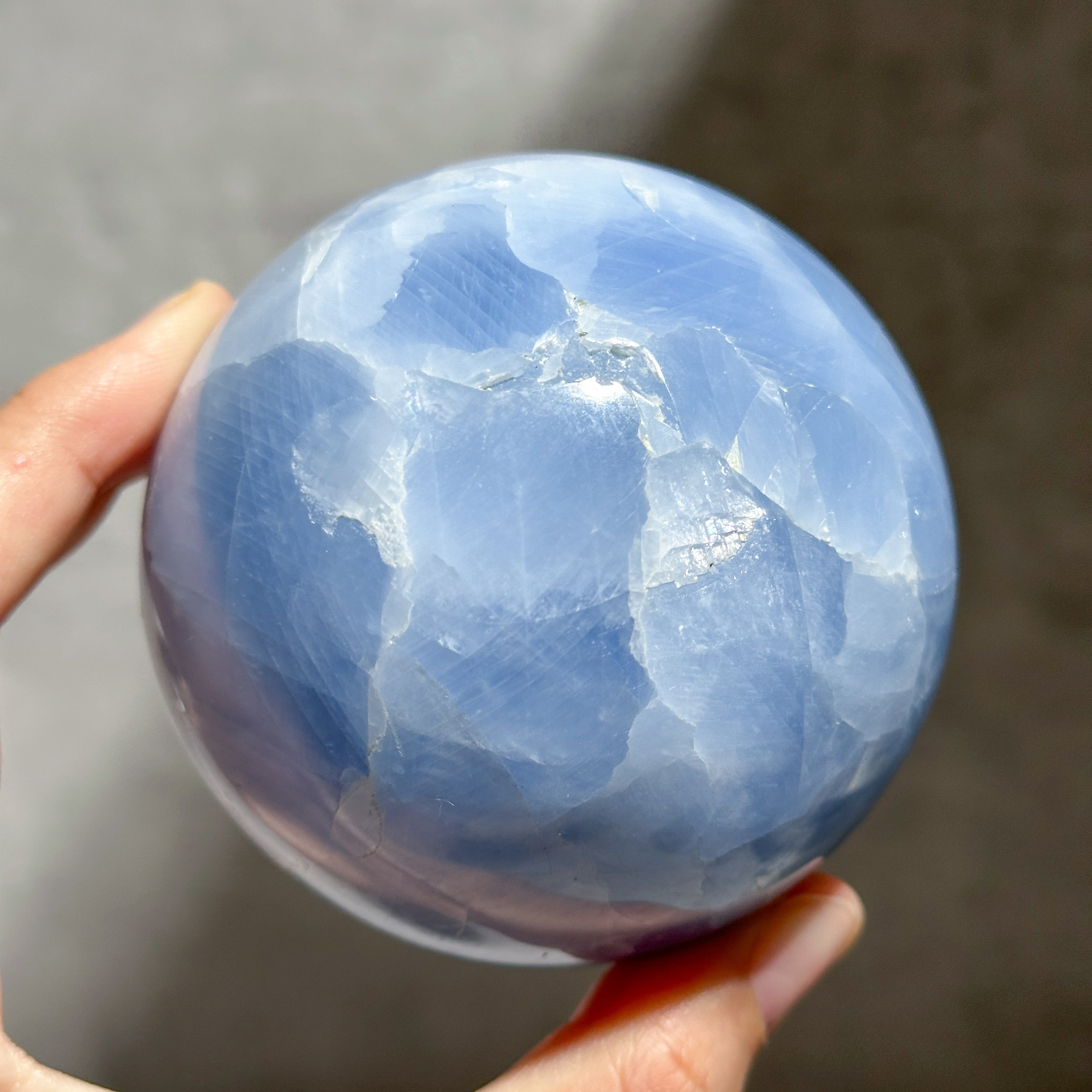 セレスタイト スフィア01◇ Celestite ◇ 天然石・鉱物