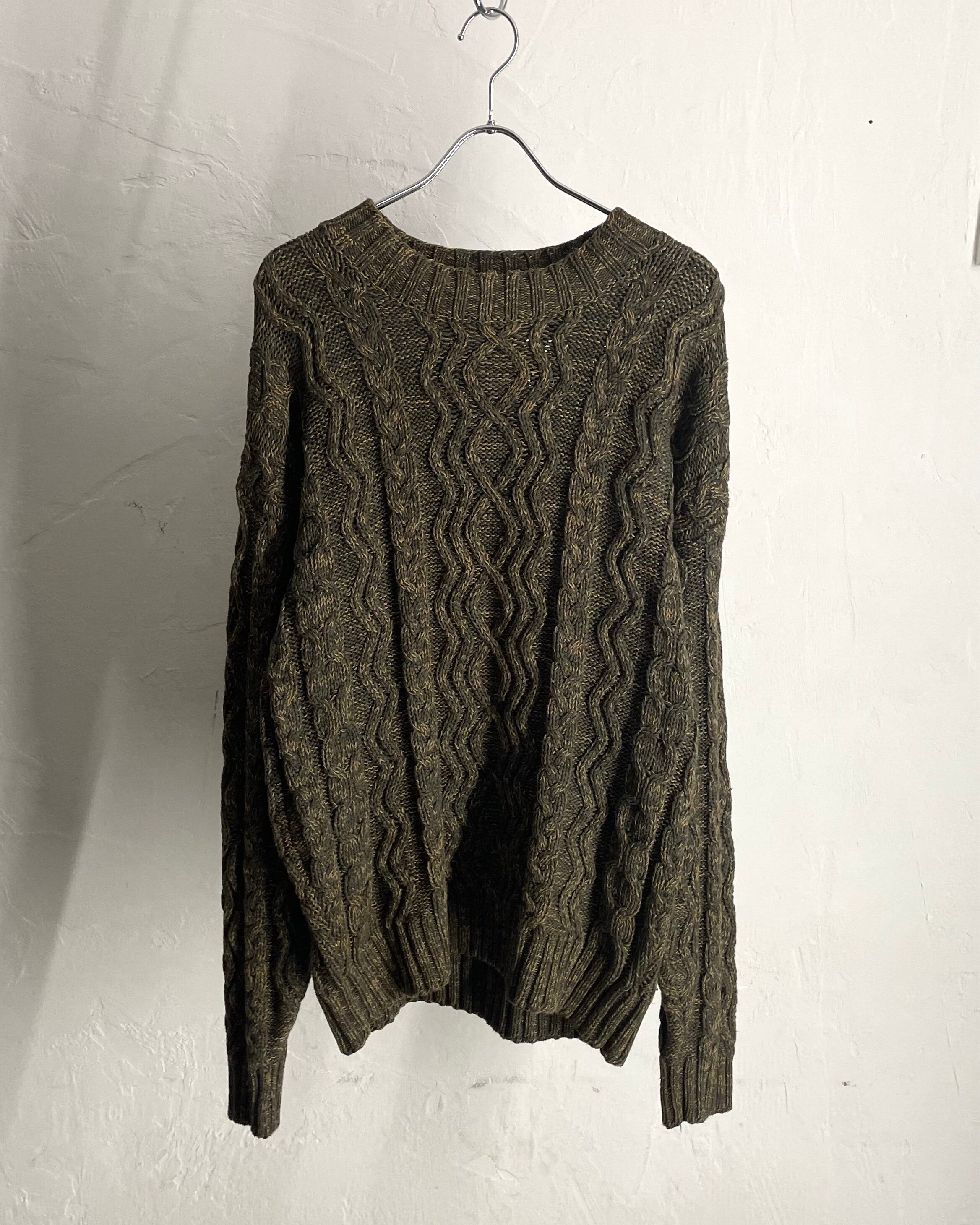 90s BANANA REPUBLIC Cable Cotton Knit