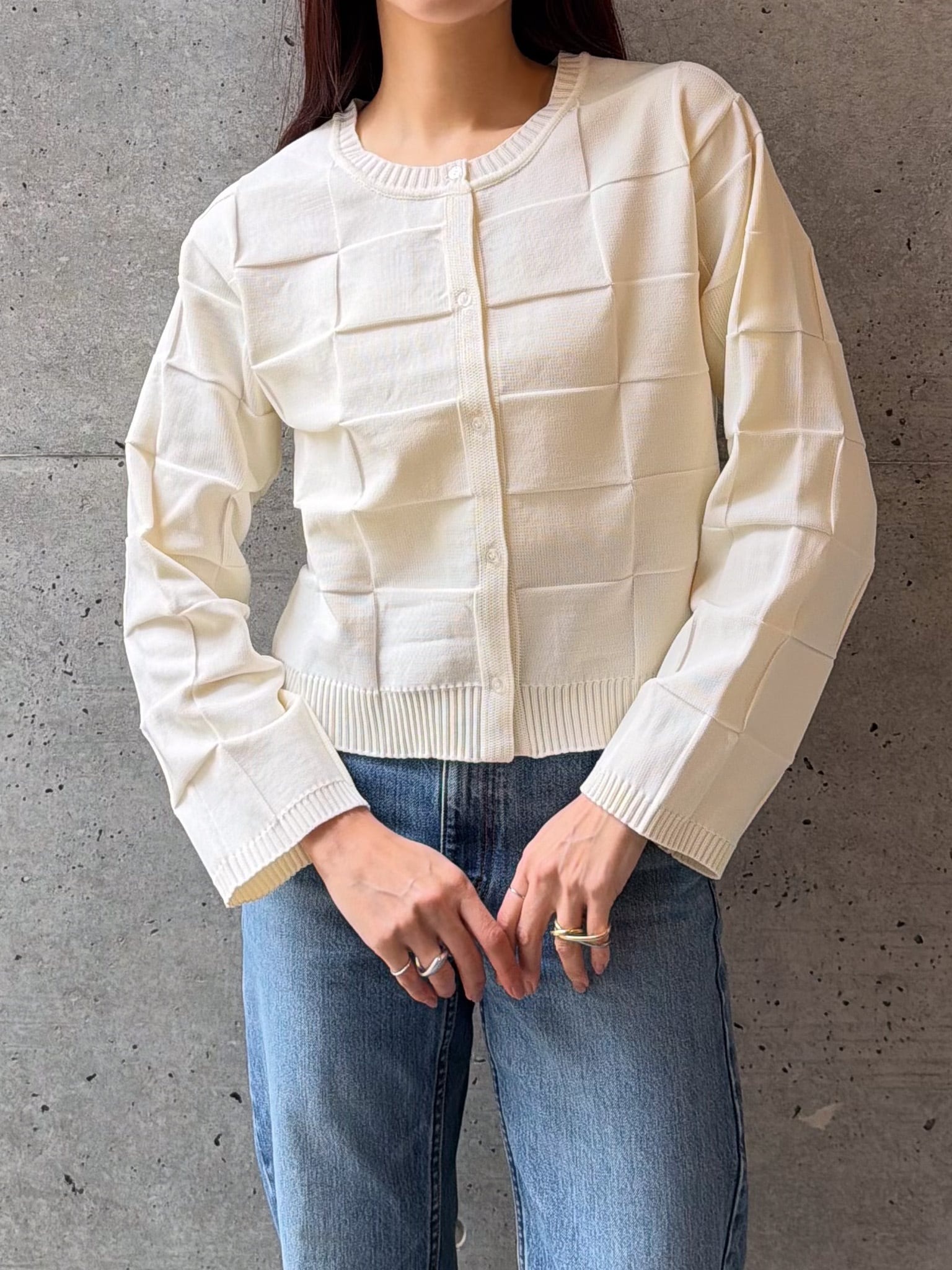 BLOCK KNIT CD(ブロックニットカーデ)【2276100】