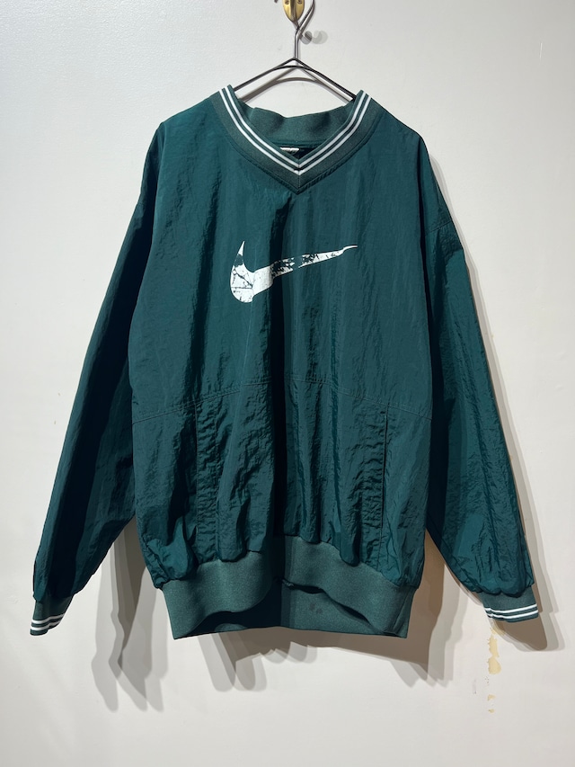 （OT1569）90‘s NIKE V-neck nylon pullover