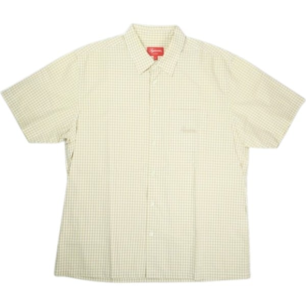 Size【L】 SUPREME シュプリーム 21SS Gingham S/S Shirt Beige 半袖