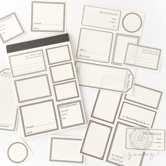 【再入荷】ミシン目加工ラベルペーパーパッド 2<P360>