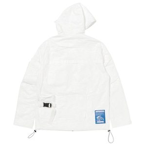 SALE 送料無料【HIPANDA ハイパンダ】メンズ ブルゾン MEN'S MULTI-POCKET PAPER-LIKE MATERIAL HOODED BLOUSON / WHITE