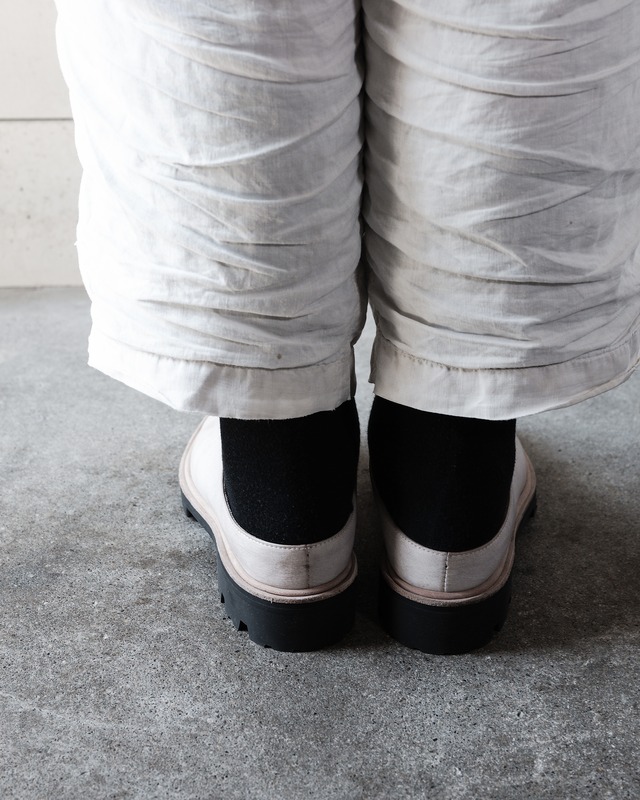 One of a kind｜Sabo – White (Bengara dyed cow leather)