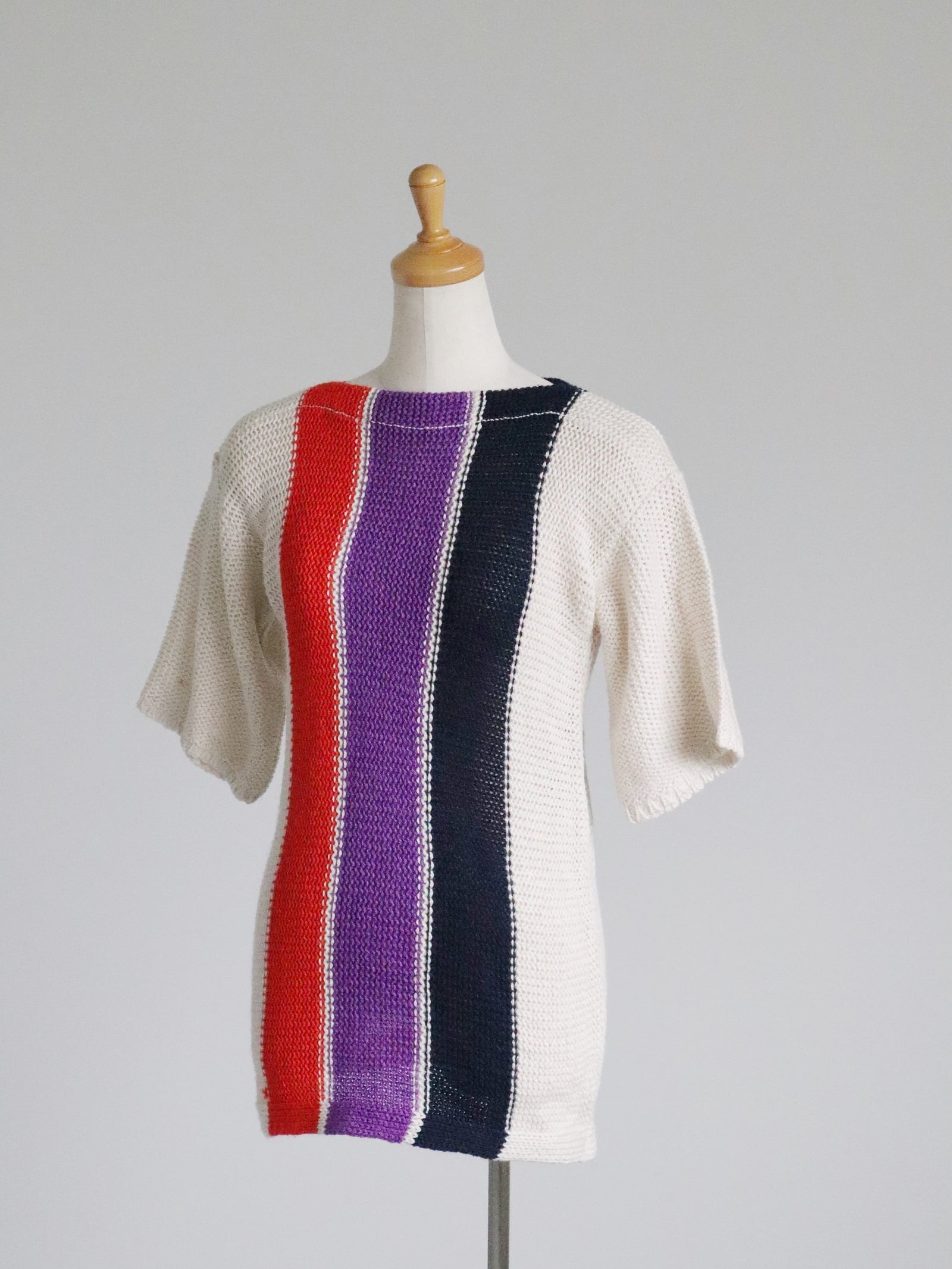 made in ITALY design striped silk knit