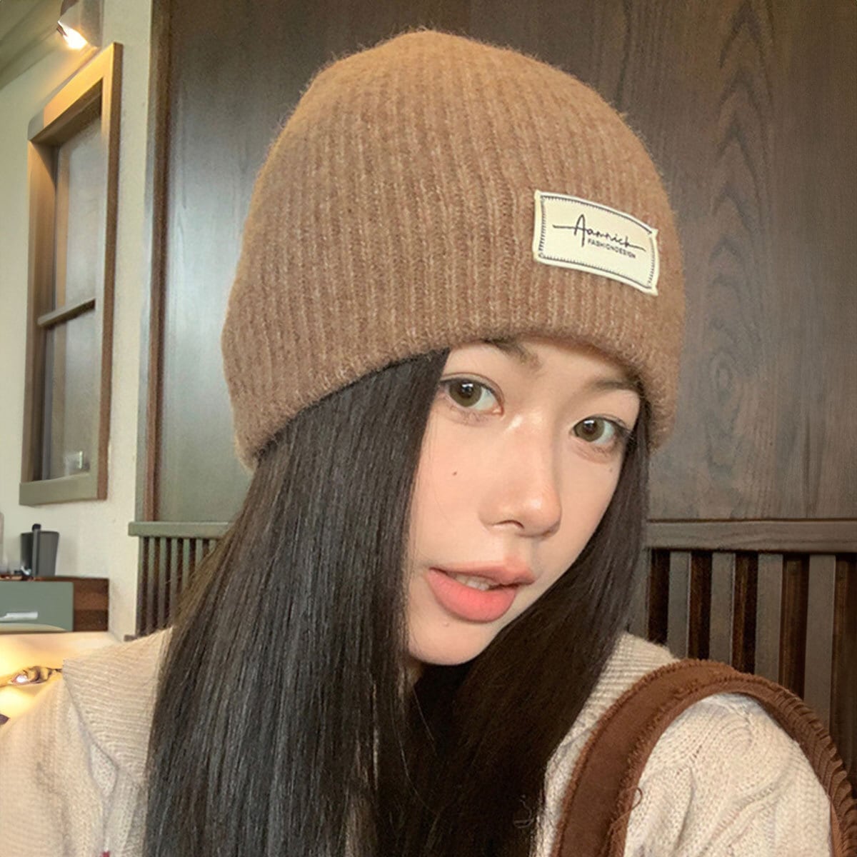 ニット帽 帽子 レディース 秋冬 防寒 保温 韓国 キャップ おしゃれ シンプル 大人 カジュアル ロゴキャップ アウトドア 柔らかい 大人可愛い