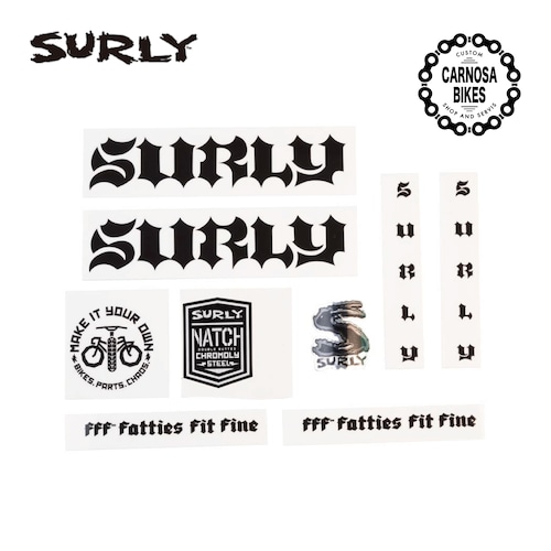【SURLY】Born To Lose Decal Sets  [ボーントゥールーズ デカールセット] Black