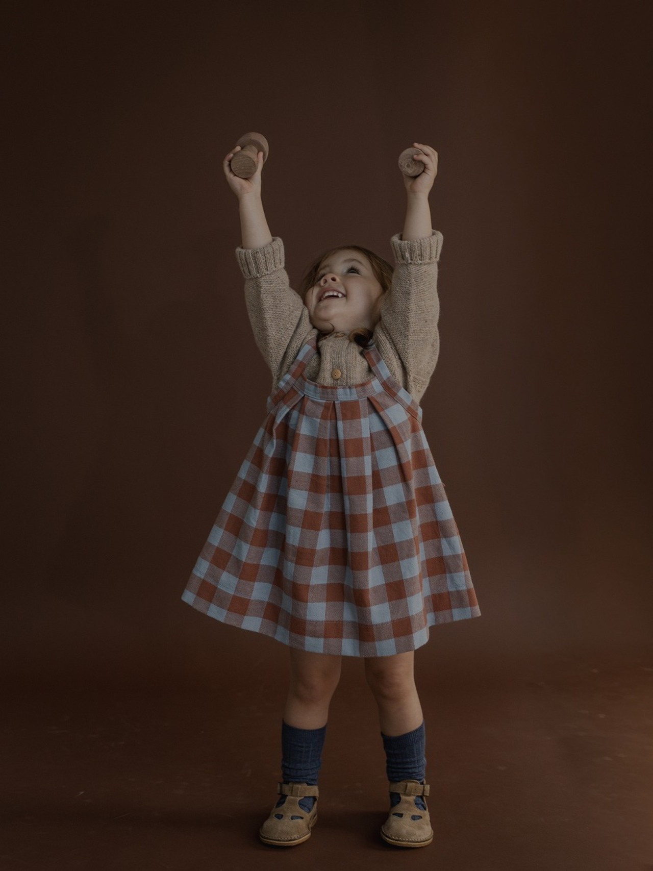 ORGANIC ZOO　Maple Gingham Tribe Skirt