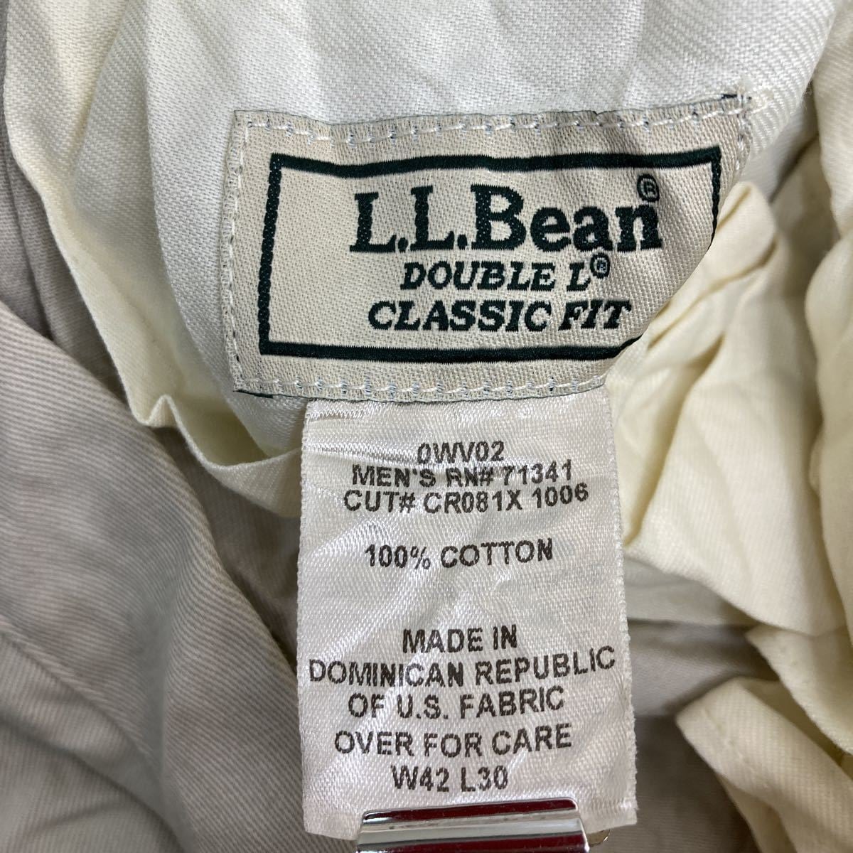 新品 未使用 90s L.L.Bean チノパン W42 L30 茶色 ビック