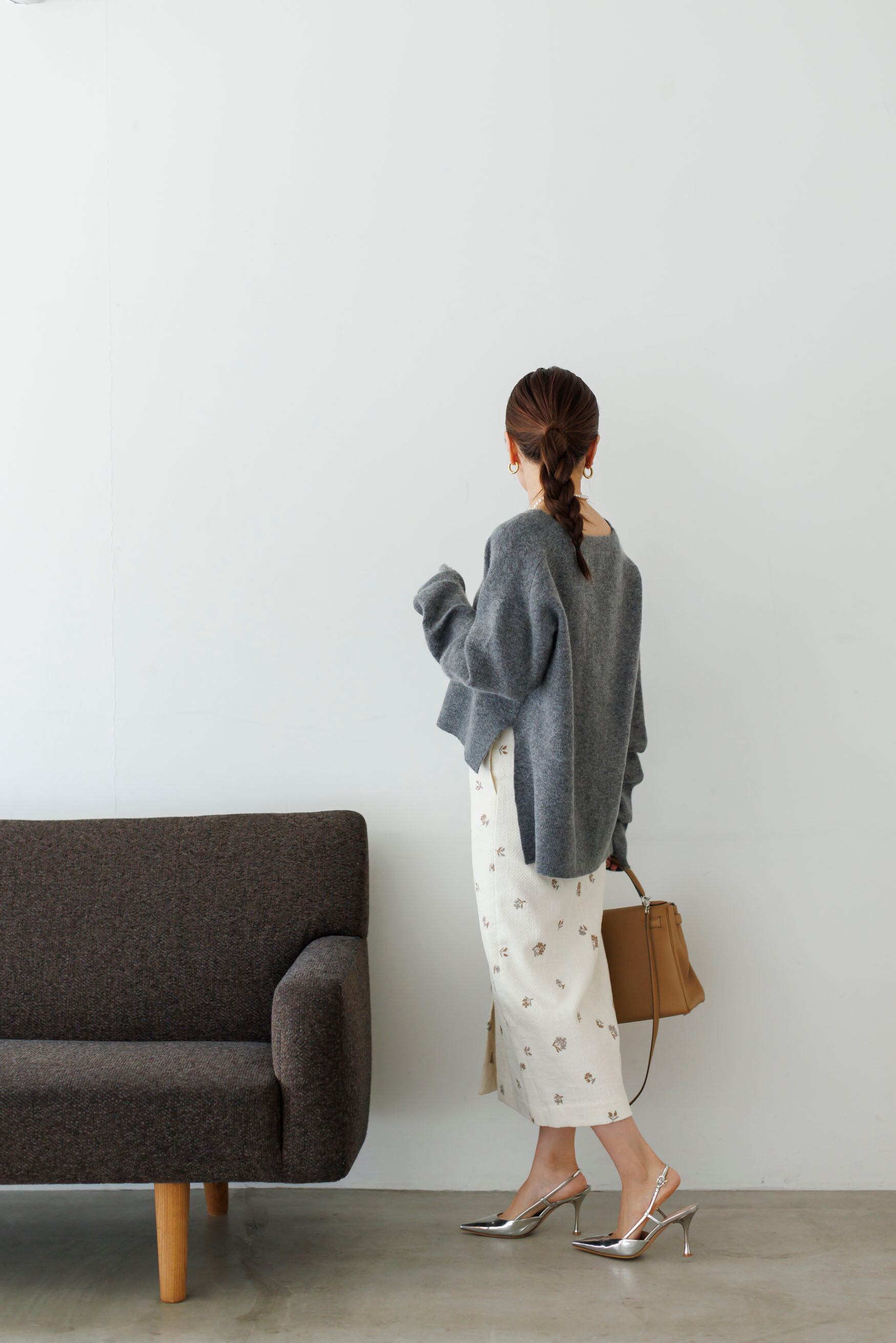 再販】12/8(fri)21:00-Original embroidery tweed skirt | Bluelea 