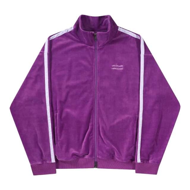 【UNKNOWN LONDON】PURPLE VELOUR TRACK JACKET