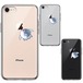 iPhone8 側面ソフト 背面ハード ハイブリッド クリア ケース マンボウ りんごに チュッ