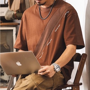 ステッチデザイン半袖Tシャツ 225732