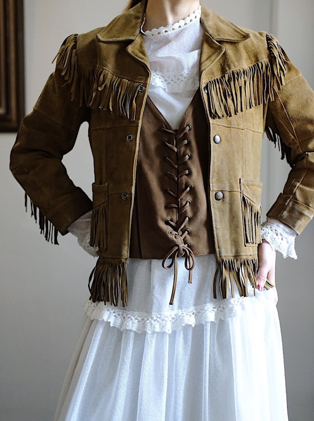 70’s Fringe leather jacket