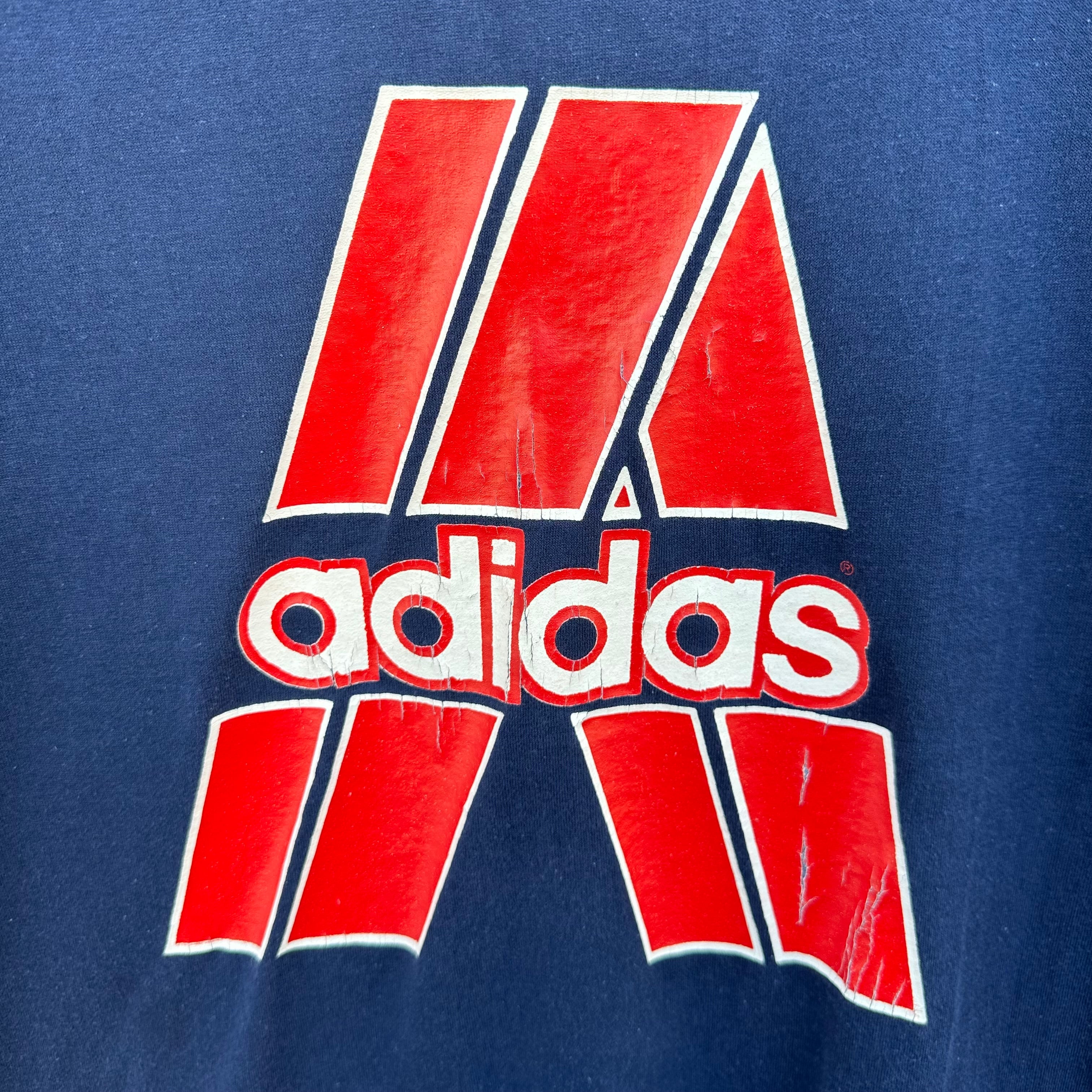 80s adidas ロゴ　Tシャツ S made in USA