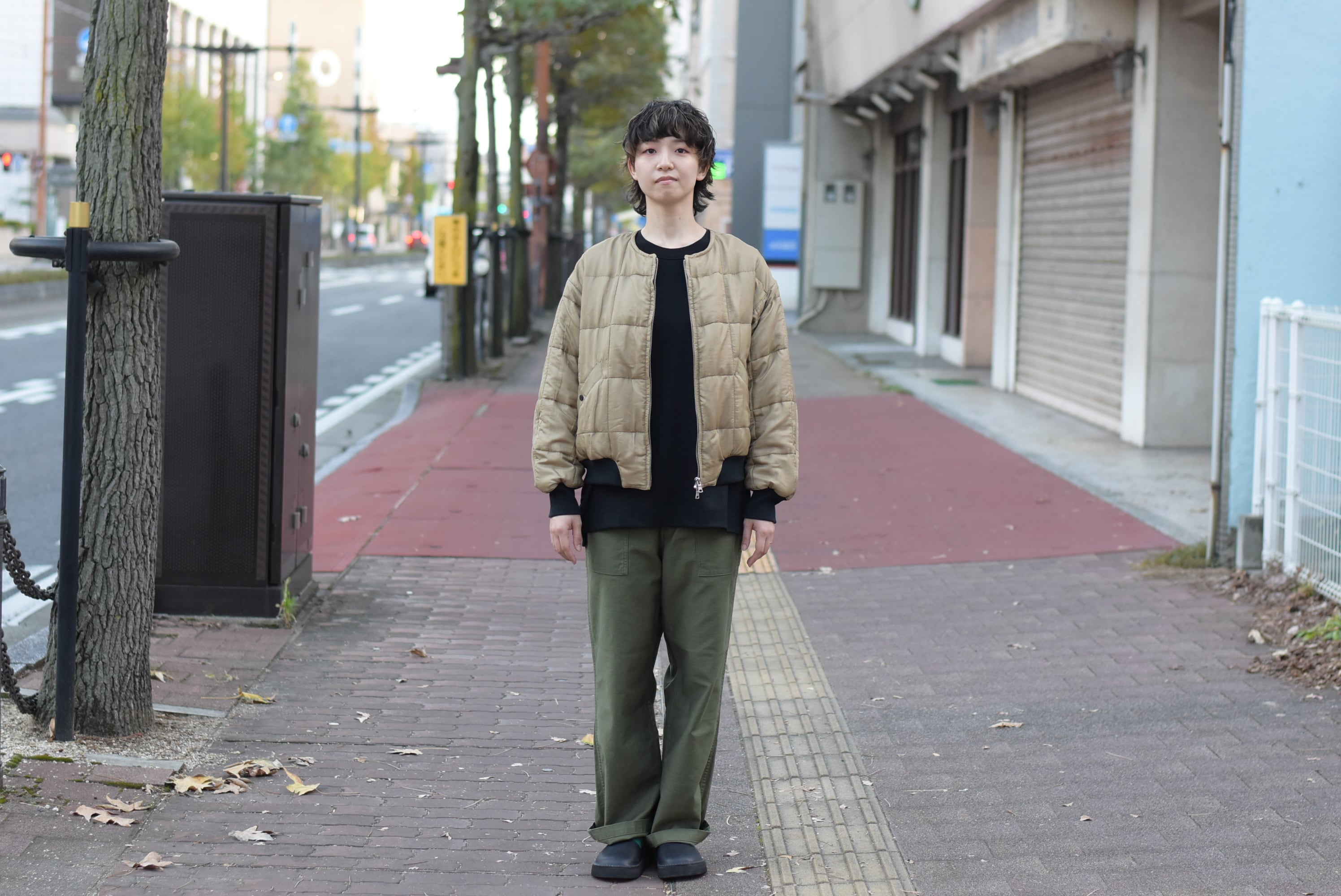 HAVERSACK】Silk Quilting No-Collar Blouson | theater(シアター)