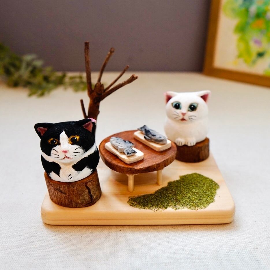 木彫り猫 298 木登り | Forest cat