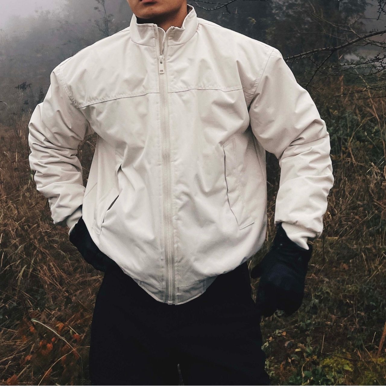 コットンパットフライトブルゾン　1029