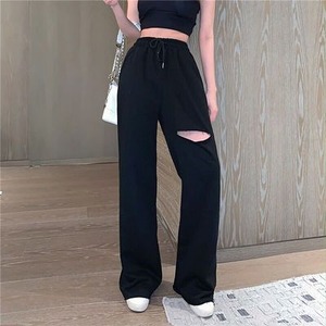ボトムス レディース カッティングワイドトレーニングパンツ トレーニングパンツ かっこいい エキゾチック フリーサイズ ブラック イエロー グリーン ピンク グレー ホワイト 6色 大人女子 こなれ感 ラフ 10代 20代 30代 40代 50代 休日 運動 ジム ヨガ アウトドア 普段使い 韓国 韓国系 オルチャン ファッション 楽ちん 送料無料