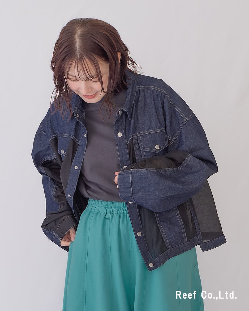 シースルーDENIM Gジャン】 ST-226985 Brand：ミリロピュール | Reef