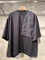 24SS D-VEC x ALMOSTBLACK(ディーベックアンドオールモーストブラック) / HIGH TWIST COTTON S.R.G. SHORT T-SHIRT / VF-20400748