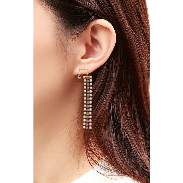 スワロフスキーアンドジャラジャラピアス | POPOSABO