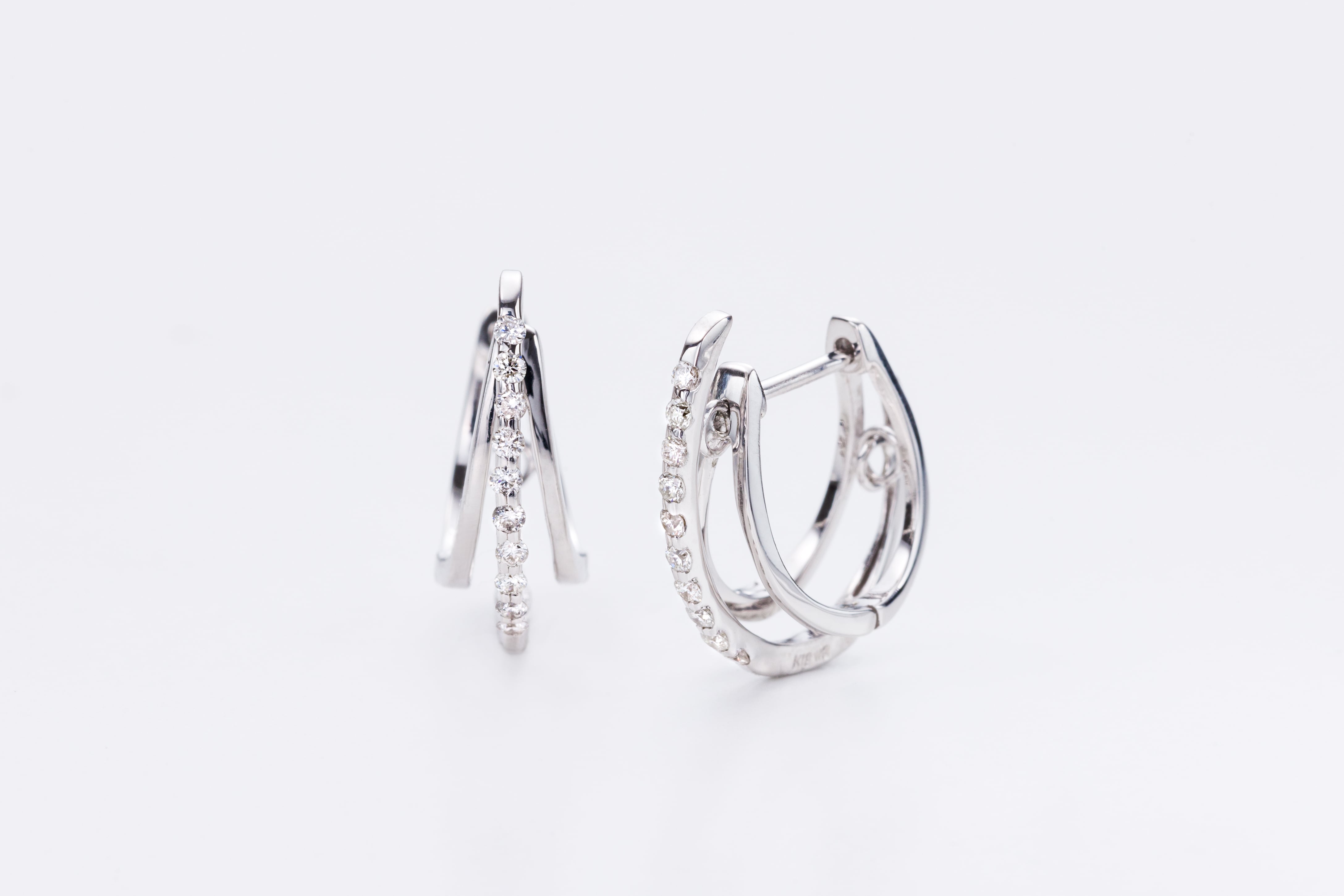 K18WGダイヤピアス(品番：300-0018) | KIYOMI Anniversary Jewelry