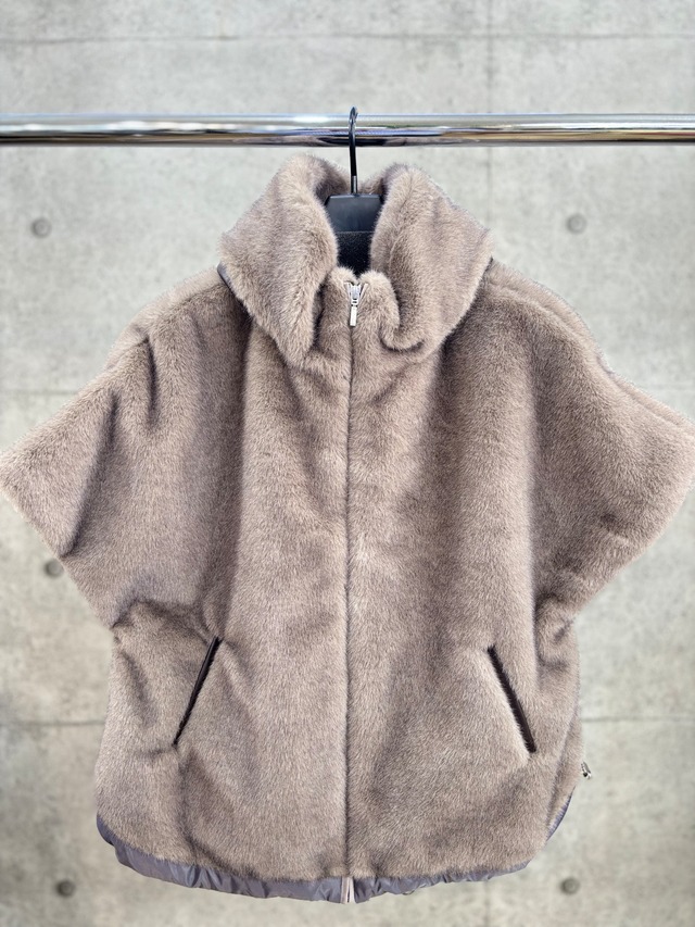 【送料無料】 HANEDAYA Select(ハネダヤセレクト)フェイクファーショートベスト 大人女子 大人カワイイ 大人カジュアル キレイめカジュアル