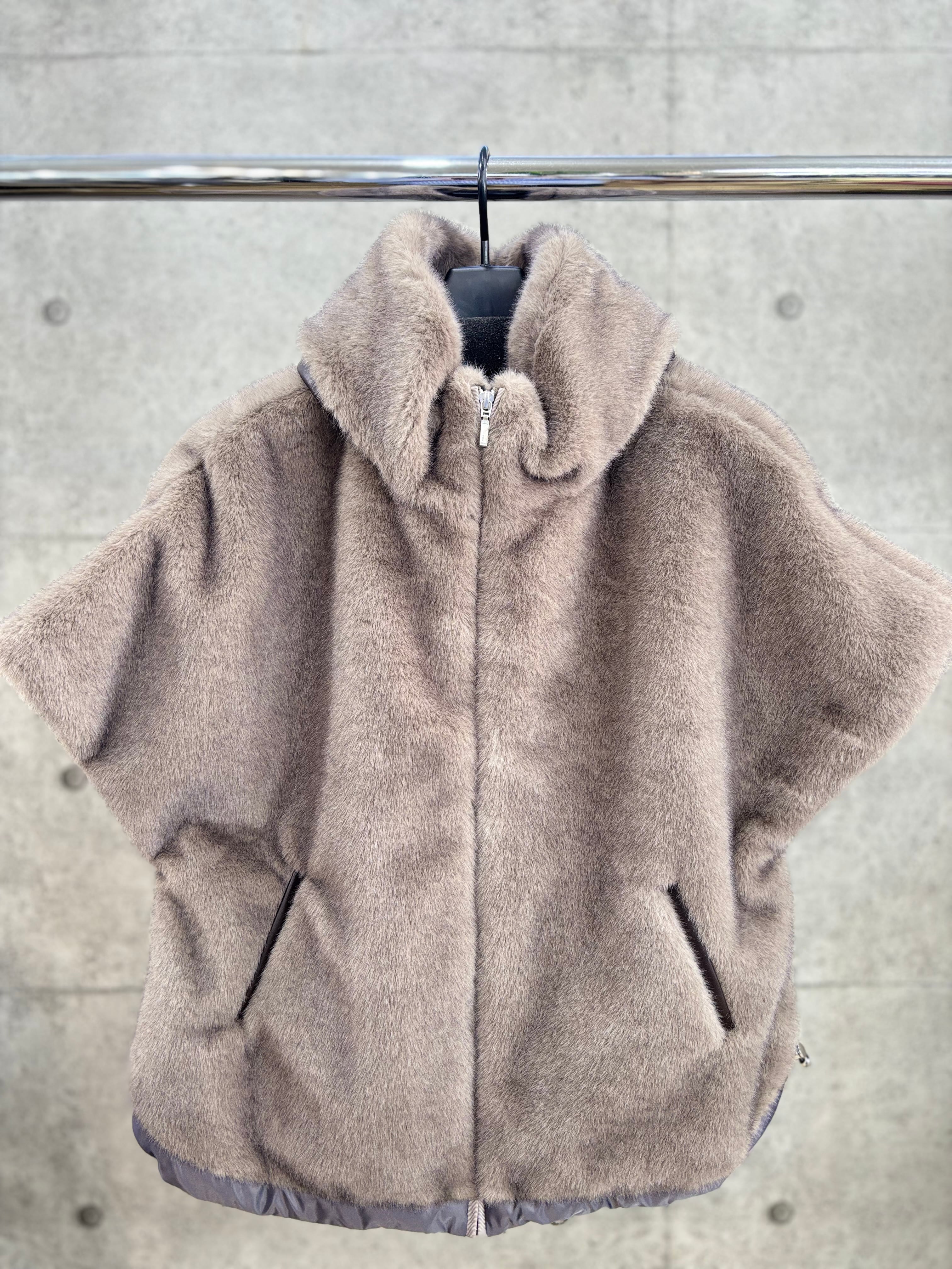 【送料無料】 HANEDAYA Select(ハネダヤセレクト)フェイクファーショートベスト 大人女子 大人カワイイ 大人カジュアル キレイめカジュアル