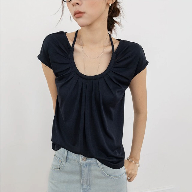 halterneck ribbon top 14608