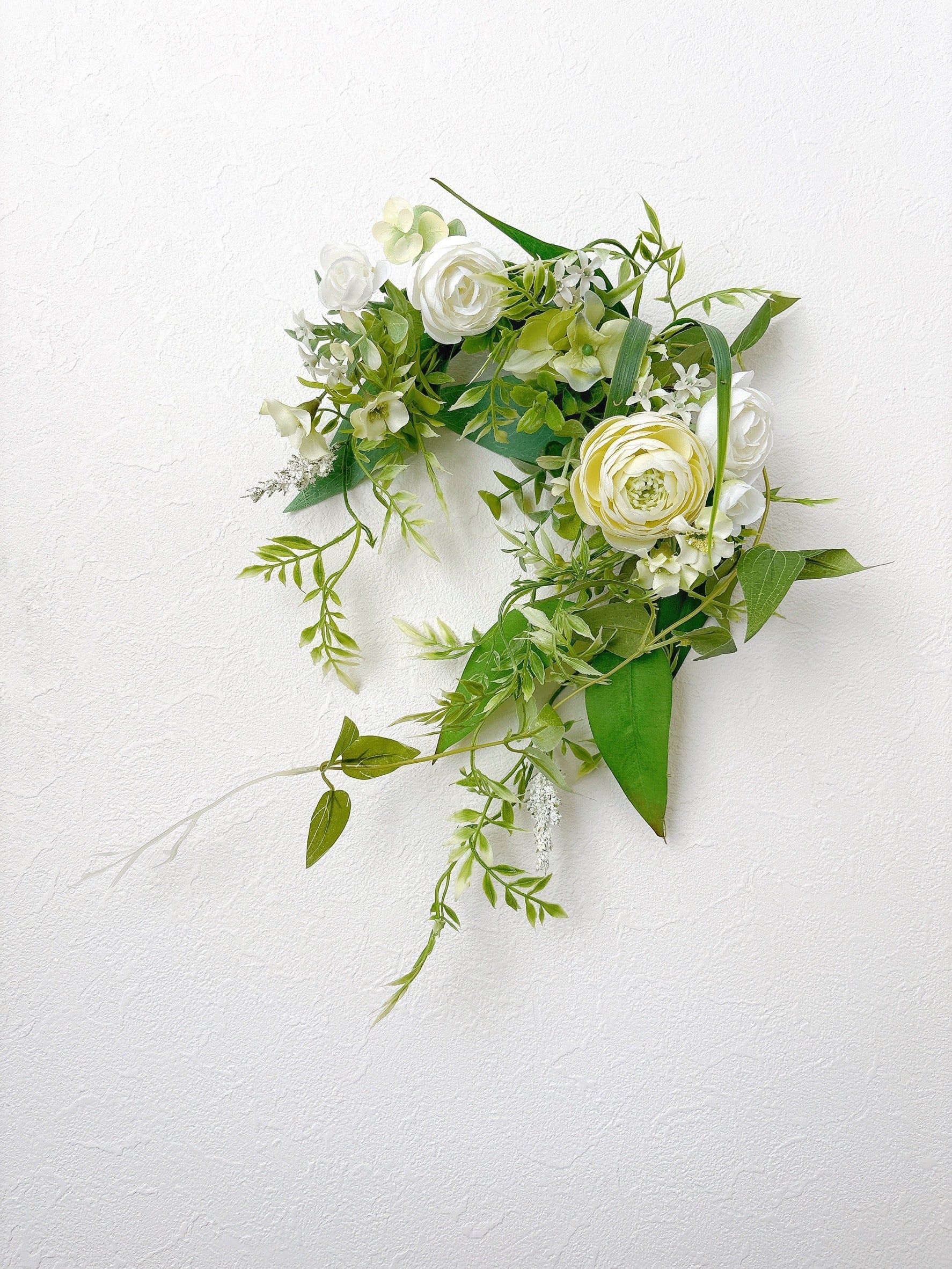 再販「幸せが降りそそぐ」爽やか馬蹄リース～ アーティフィシャル