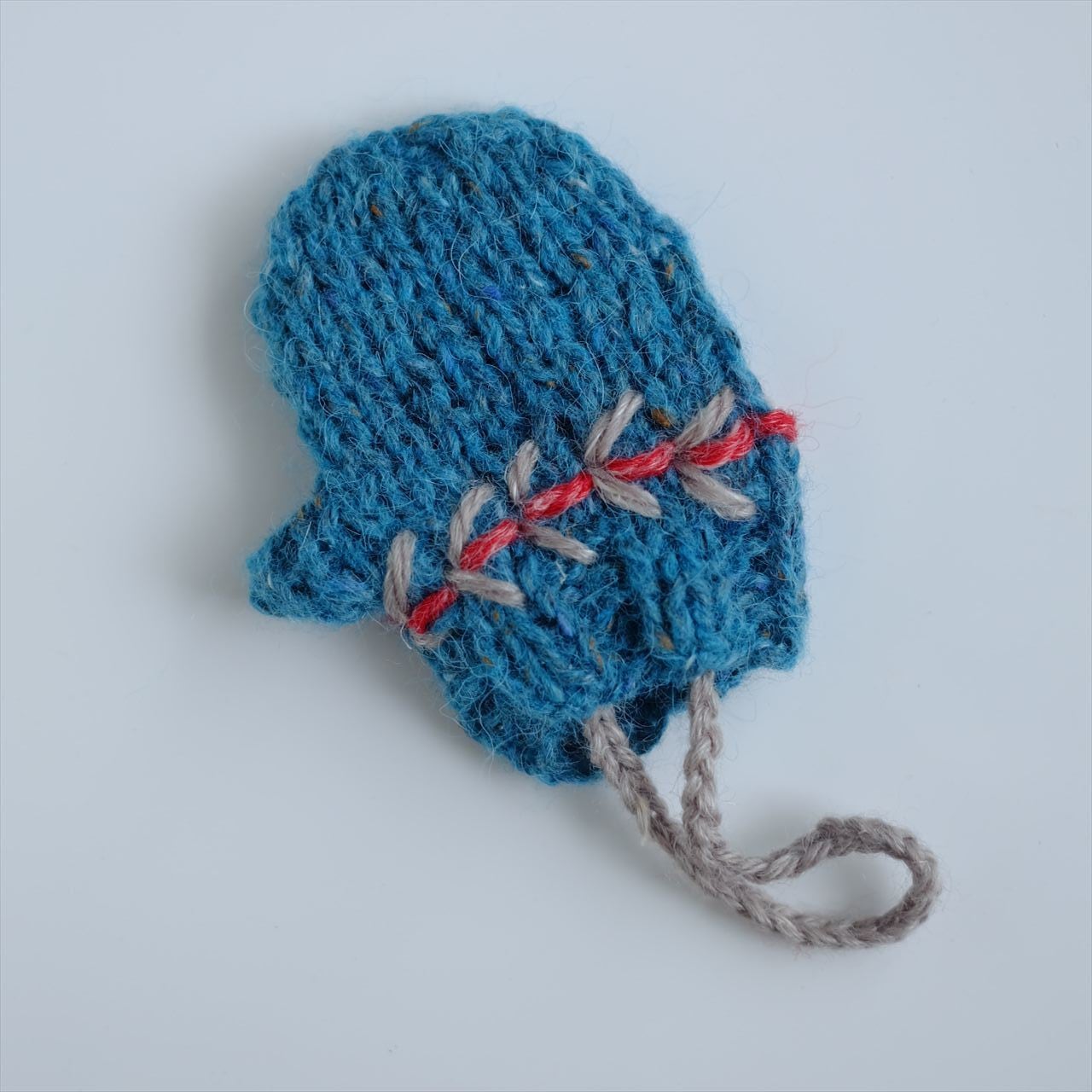 《編みぐるみ》ミニミニミトン・ブルーグリーン