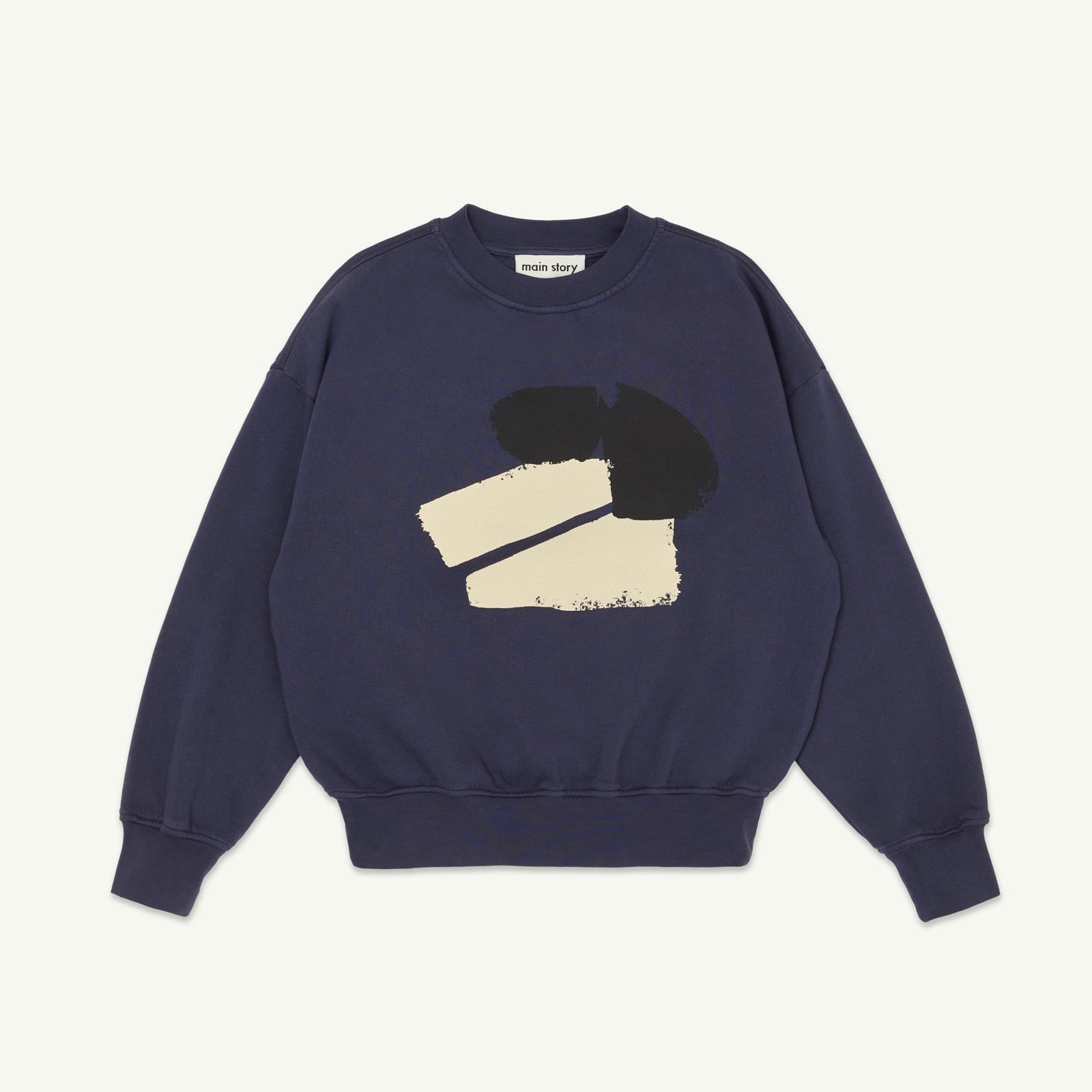 《main story 2025AW》Bubble Sweatshirt / Graystone Blue